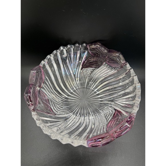 Vintage Anna Hutte Bleikristal Crystal Candy Dish, Decorative Glass Dish & Lid - Picture 3 of 10